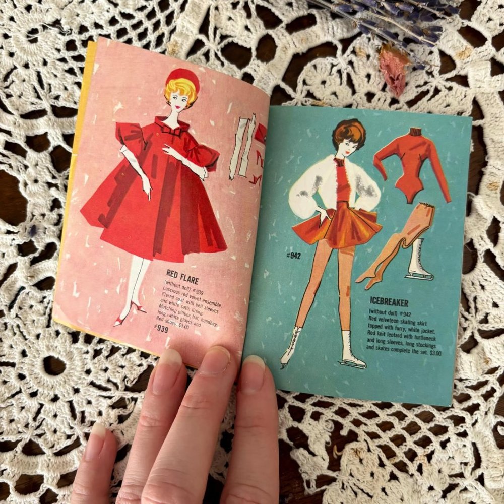Vintage 60s Barbie and Ken Fashion Booklet Mini Fashion Magazine Mattel Doll